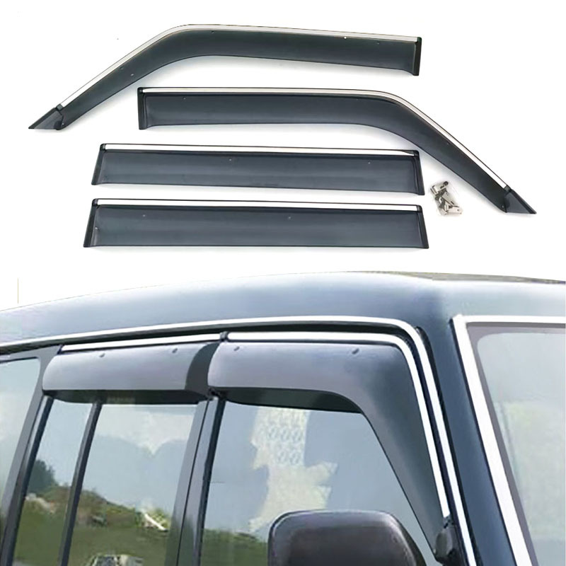 For Mitsubishi Pajero V31 V32 V33 Rain Eyebrow Leopard Cavalry Widened Thickened Window Visor