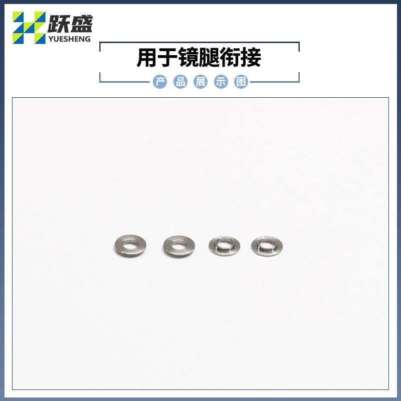 Glasses with accessories, metal pad, washer