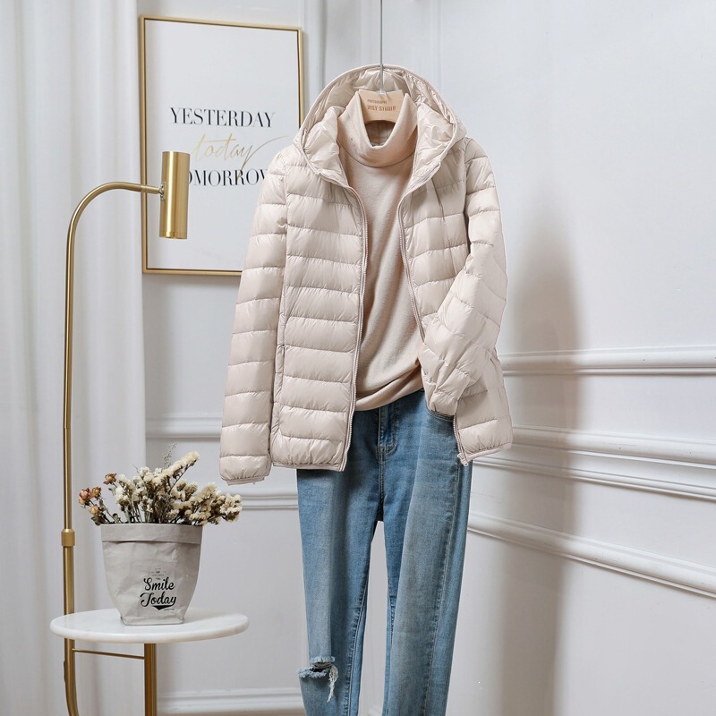 Cross-Border down Jacket for Women 2026 New Short Style Lightweight Hooded Warm Slim-Fit Korean Style White Duck down Fashion Coat Cross-Border down Jacket for Women 2026 New Short Style Lightweight Hooded Warm Slim-Fit Korean Style White Duck down Fashion Coat