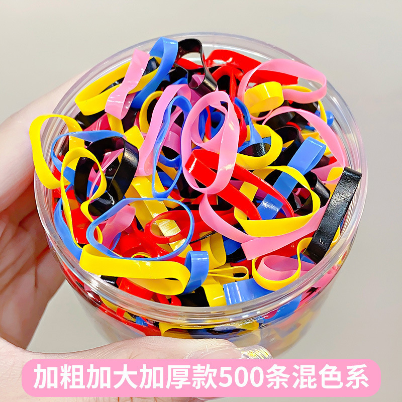 幅を広げて厚くし、強力な引っ張り補充シングル使い捨てゴムバンド高弾性ヘアバンド子供用ヘアロープヘアアクセサリー|undefined