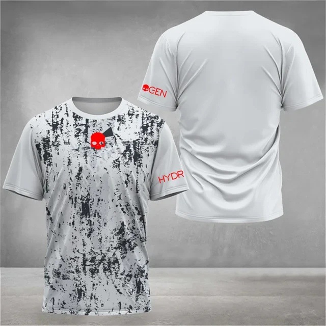 Deportes para hombres malla transpirable suelta camiseta de manga corta venta directa de fábrica moda 3D impresión digital spot
