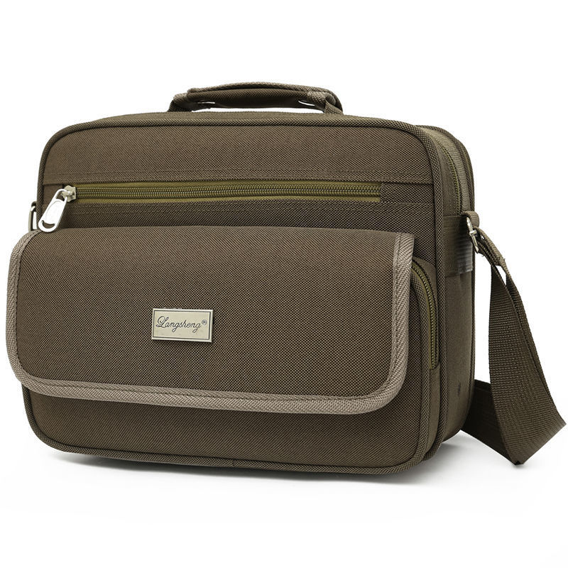 Bolso de hombro para hombre de tela Oxford engrosada para hombre Bolso de mensajero de gran capacidad casual Bolso para hombre Bolso de mano Cartera multicapa