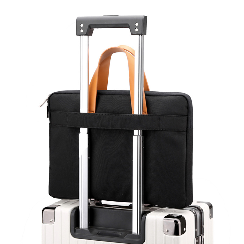 Bolso para portátil de negocios 2024 para hombres y mujeres, bolso de mano y bandolera, funda para computadora de 13/14/15 pulgadas