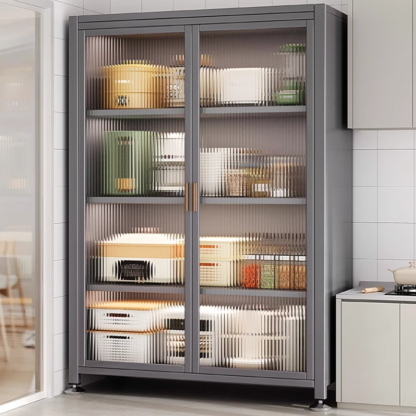 Estantes de cocina, gabinetes de almacenamiento multicapa de piso a techo, gabinetes de almacenamiento, gabinetes multifuncionales para el hogar, gabinetes laterales