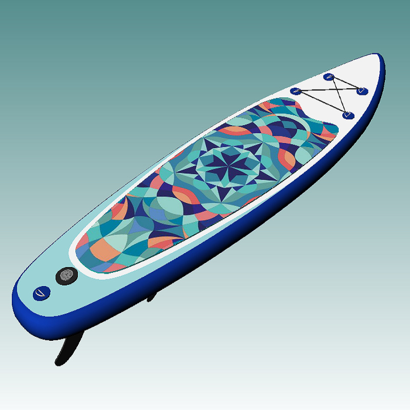 Kaleidoscopio tabla de surf inflable para adultos SUP tabla de remo para principiantes tabla de remo de agua plegable de pie