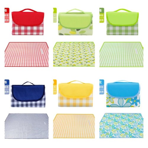 Picnic mat, moisture-proof pad, outdoor waterproof, thick Oxford cloth camping mat, portable backpack-style foldable picnic cloth wholesale