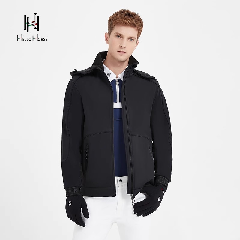 Hello Horse冬季马术防风服男马术装备骑马服马术款训练服外套