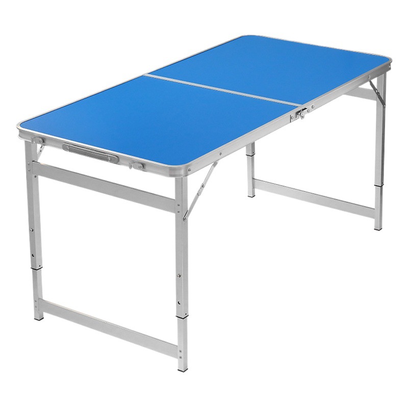 Mesa plegable al aire libre y silla de aleación de aluminio Mesa portátil Mesa ajustable camping noche mercado puesto simple exposición industria