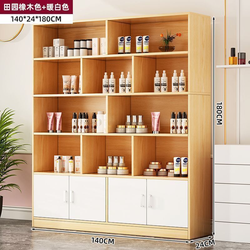 美容院产品展示柜超厚货架化妆品展示柜货柜展示架落地多层置物架|undefined