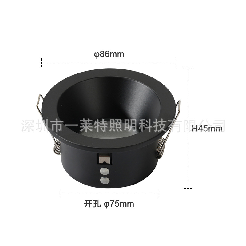 둥근 검정색 - 램프 헤드 와이어 제외