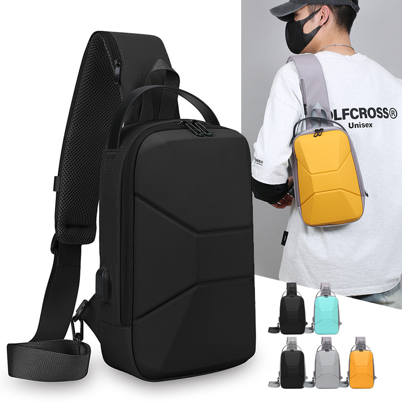 Robuste Herren Brusttasche Mit Hartschale Aus Polycarbonat_voghion.com