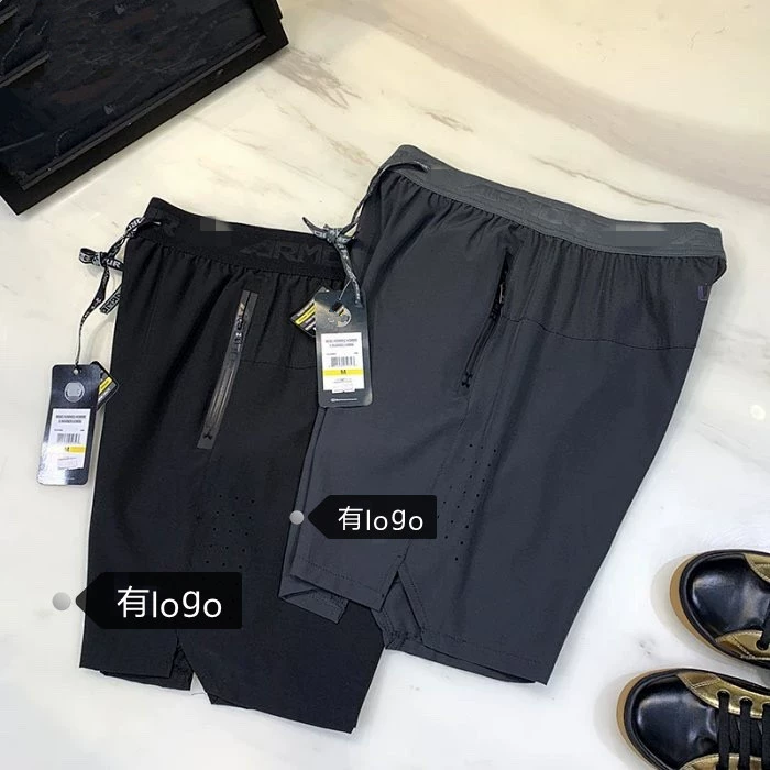 Готовые спортивные шорты с логотипом бренда для внешней торговли, летние пятиточечные брюки, тонкие быстросохнущие повседневные свободные брюки для бега и фитнеса