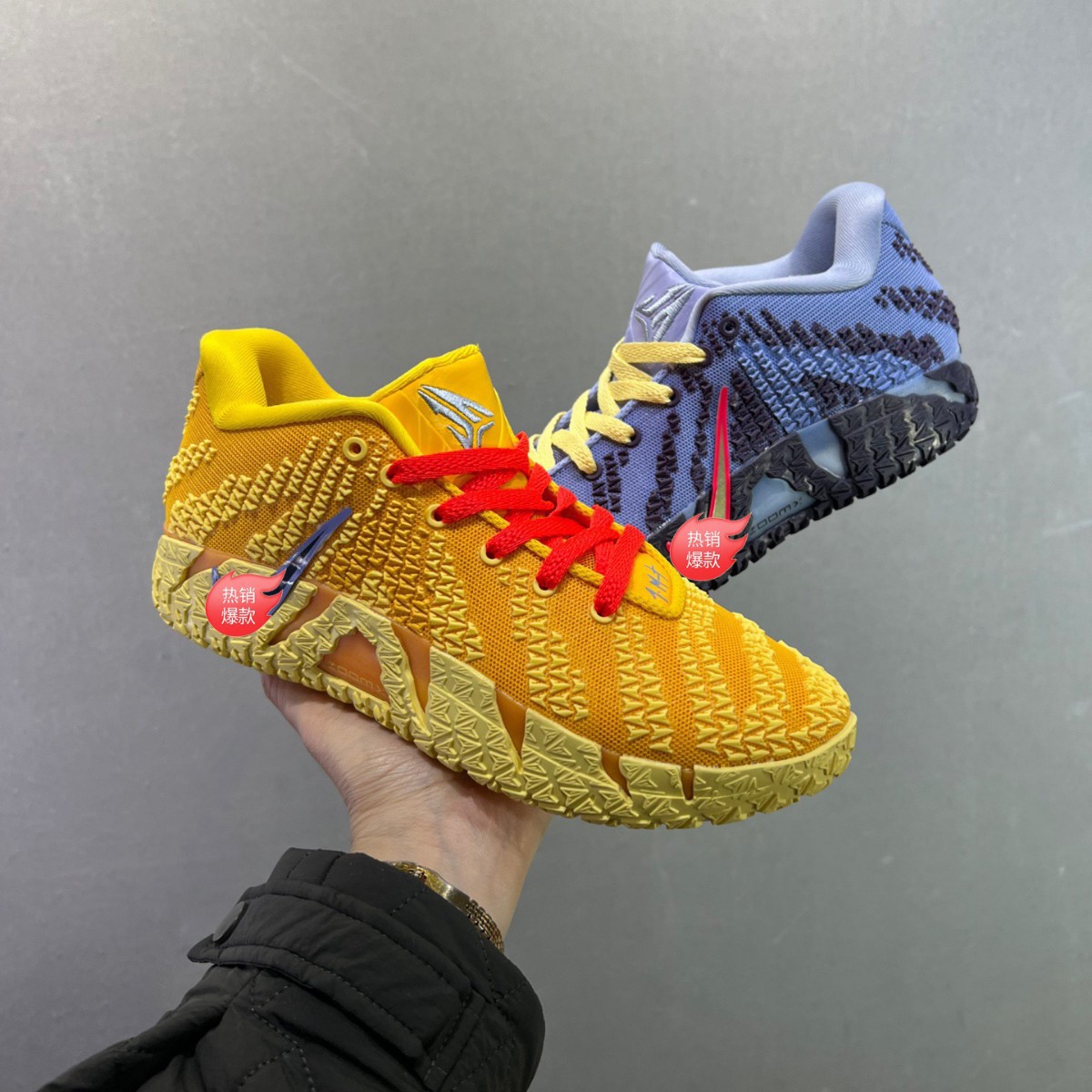 Putian Pure Original Morant 3Rd Generation Dual Air Cushion Basketball Shoes Unisex Matching Sneakers Wear-Resistant Breathable Low-Top Sports Shoes