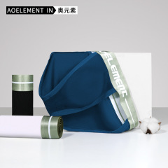 Low-rise sexy modal men's U-shaped tight high-waisted T-shorts sports triathlon thong summer thin shorts