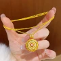 芳华小众温润玫红项链