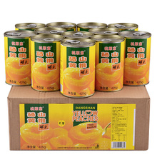 糖水黄桃罐头整箱12罐装*425g砀山特产新鲜水果罐头烘焙专用