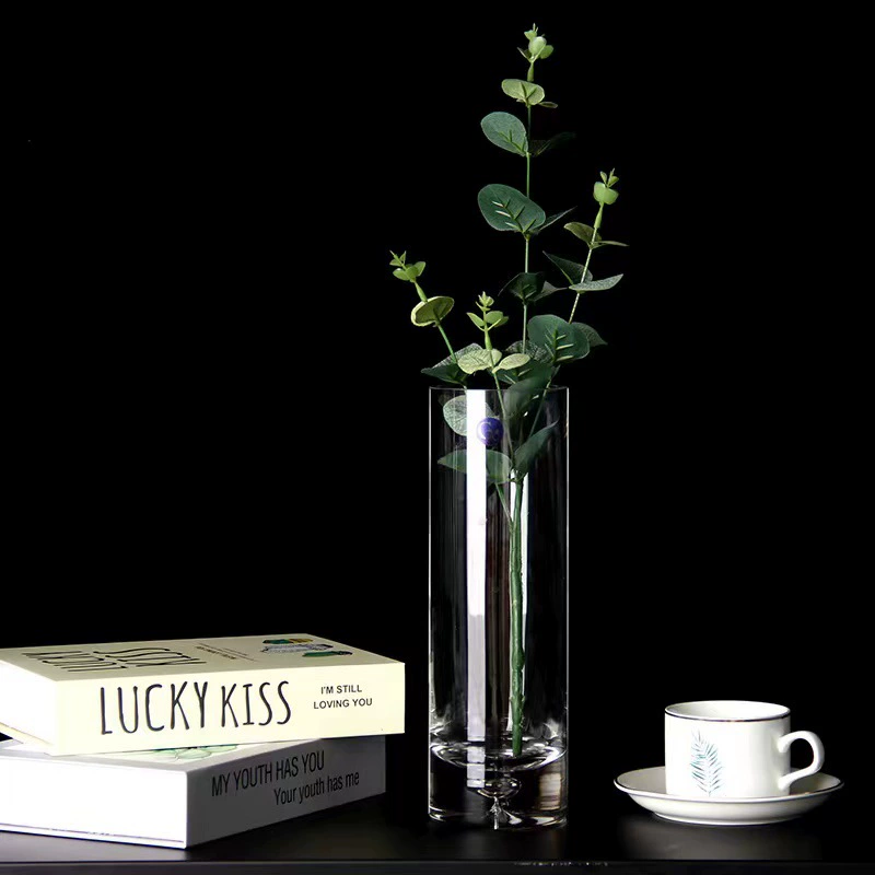 Пузырьковая прямая стеклянная ваза простая креативная гидропонная Цветочная композиция из сухоцветов отель украшение для дома и гостиной