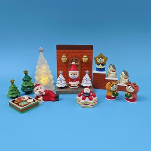 Japanese cat Christmas resin ornaments Gifts Trendy toys Figure Blind Box Decoration DIY Doll Christmas ZAKKA Small Ornaments