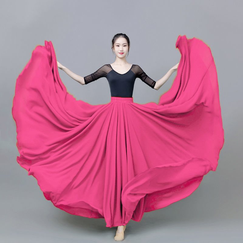 ◐Rose red 720-degree double-layer swing❃