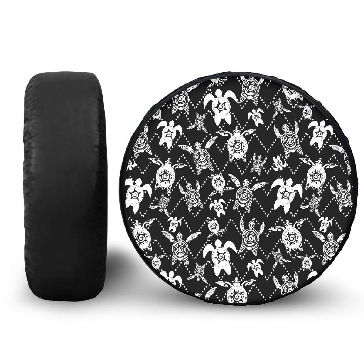 Laitu Keding Polynesian printed pattern car universal dustproof spare tire cover car decoration auto parts