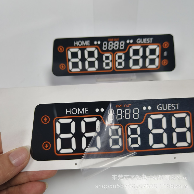 PET触摸按键面贴PC亚克力液晶屏装饰镜片  表面防刮耐磨 价格实惠