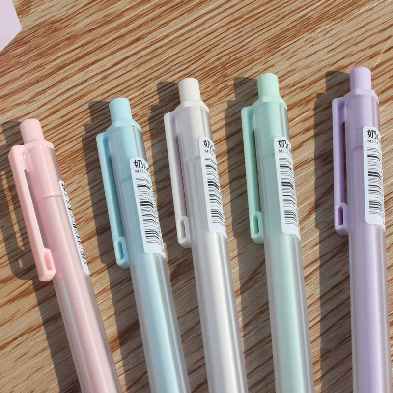 天卓 01905 Macaron color simple push-action pencil student activity pencil color automatic pen stationery wholesale