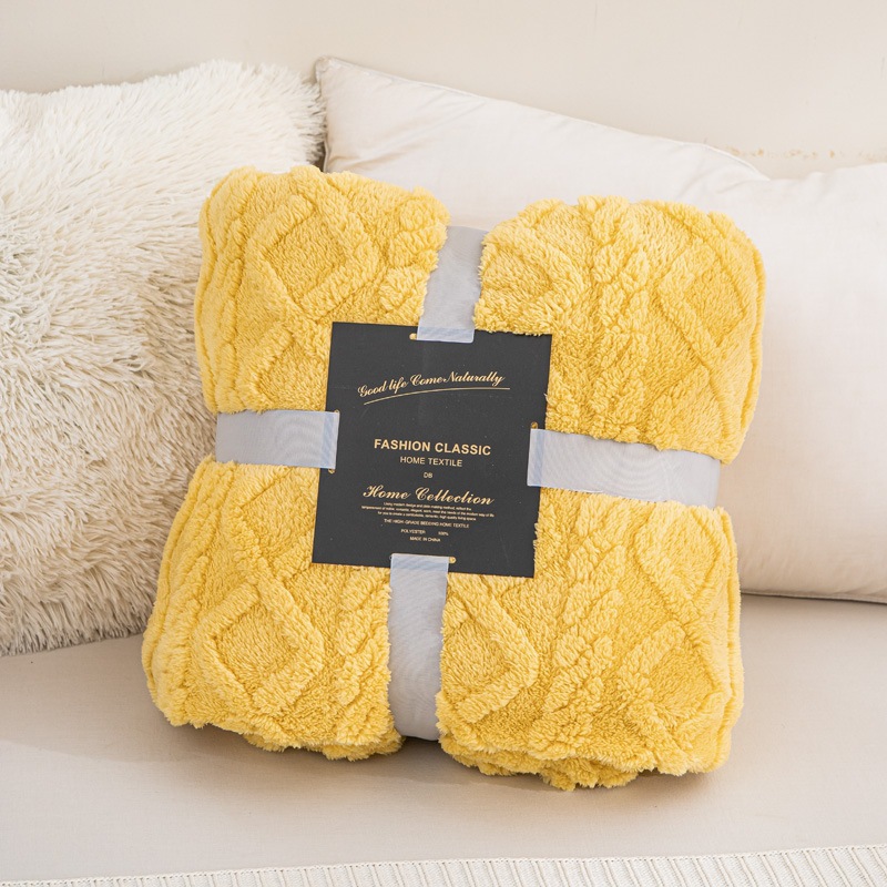 Tafu terciopelo manta gruesa jacquard de doble cara manta de lana de coral manta de siesta de oficina al por mayor regalos transfronterizos de comercio exterior