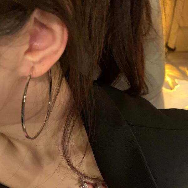 Brand universal hoop earrings