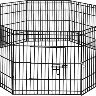 Wholesale Custom Dog Fence Pet Fence Gate Fence Dog Metal Iron Cage Home Fence Dog Cage