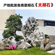 园林太湖石 假山石 庭院造景鱼池假山制作免费设计产地批发灵璧石