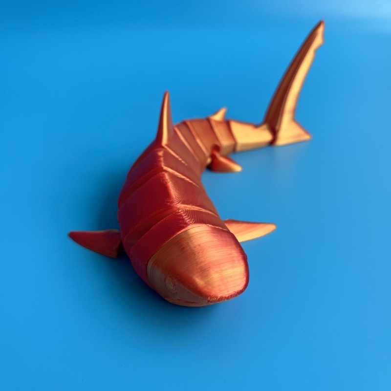 3D プリントサメ全身関節可動形状自由に揺れるクリエイティブ子供の新しいおもちゃモデル魚のおもちゃ|undefined