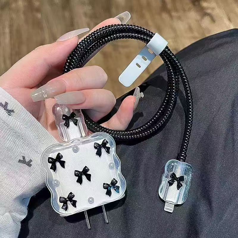 Para Apple 14 línea de datos cubierta protectora iPhone13 cargador cabezal 12promax bobinado estuche para iPad