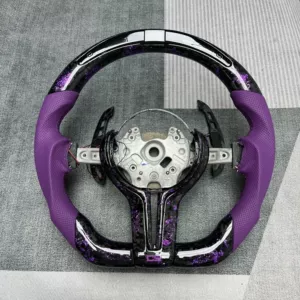 Popular in foreign trade, suitable for BMW F chassis 3 Series, 5 Series, X3, X5, M3, M6 carbon fiber car steering wheel modification and customization