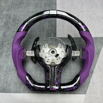 Popular in foreign trade, suitable for BMW F chassis 3 Series, 5 Series, X3, X5, M3, M6 carbon fiber car steering wheel modification and customization