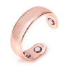 Magnetic golden ring with stone, Amazon, wholesale, European style, pink gold