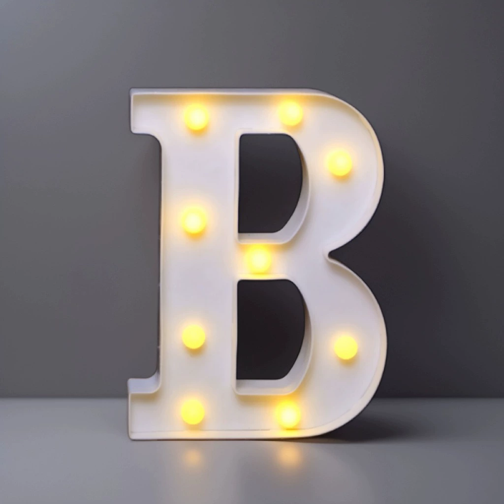 Светодиодная вывеска-буква лампа, 22 см, IP44, варианты алфавита и цифр