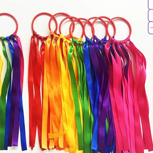 Амазонка Радужный Танцор Кайт Красочная Лента Лента Игрушка Ремни Игры реквизит