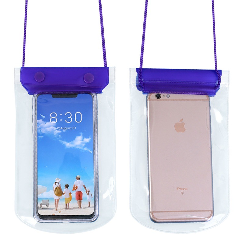 Spot Three-Layer Sealed Transparent Mobile Phone Waterproof Bag Rafting Touch Screen Waterproof Bag Large Thickeneded Mobile Phone Waterproof Bag