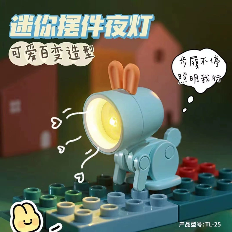 Variable rabbit, cute stand, night light for bed, 16 pieces