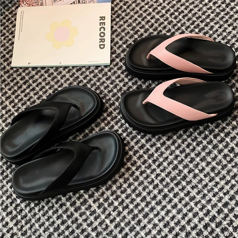 La madre de la uva es la misma ~ Chancla de punta redonda casual de todo fósforo, chanclas simples, chanclas, ropa exterior de verano para mujeres