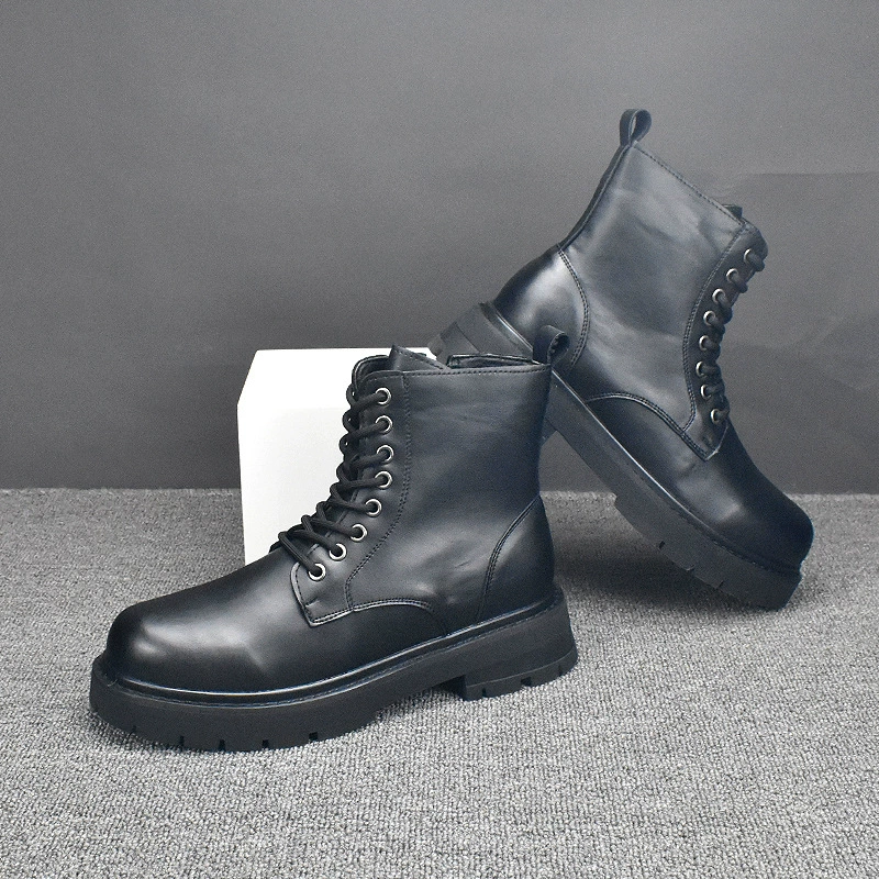 Осенне-зимние новые модные ботинки Martin, универсальная дышащая обувь в Корейском стиле, мужские ботинки, короткие ботинки, ботинки челси