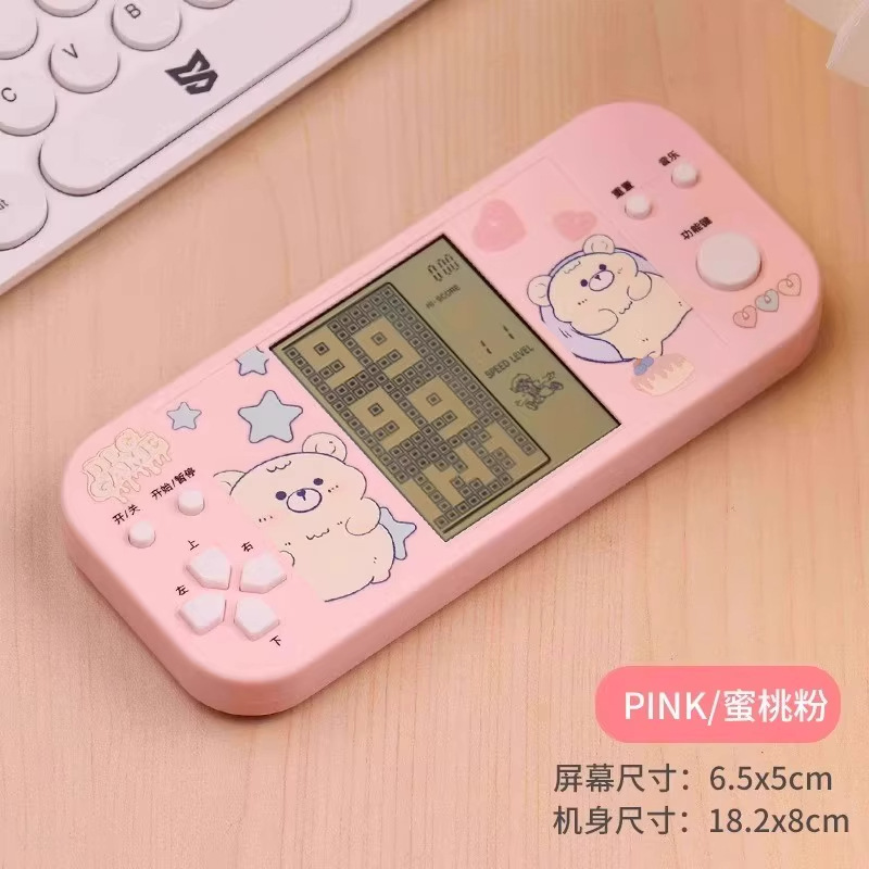 Modelo de juegos de mano para niños no juguete pantalla en color Tetris niños y niñas estudiantes de primaria infancia