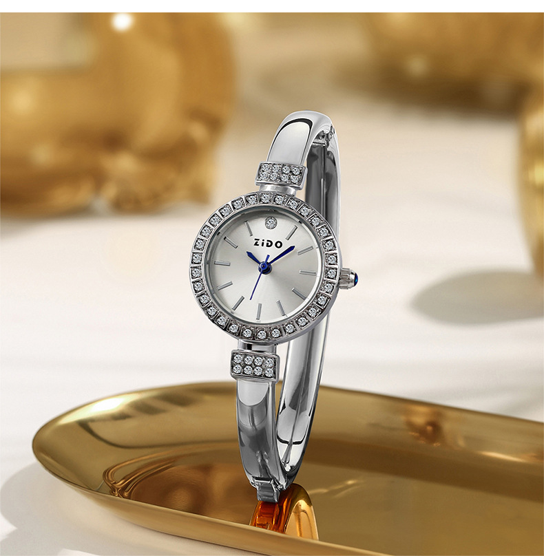 S012-silver shell white surface [single watch]