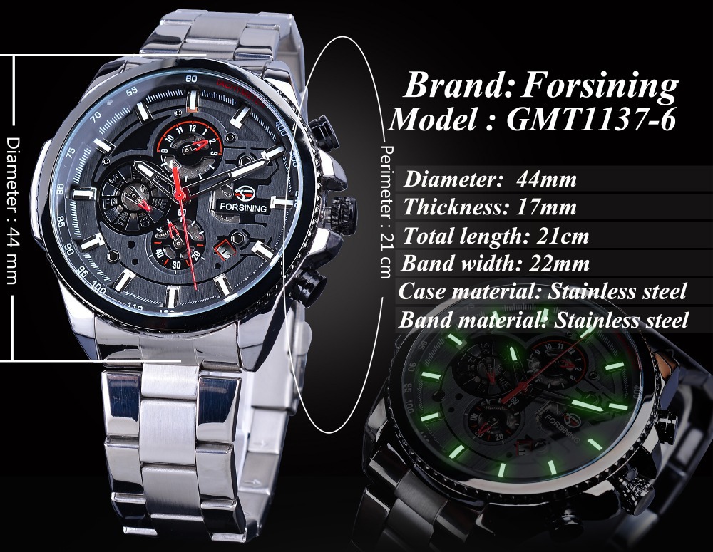 Men's Mechanical Watch Waterproof Automatic Fashion Wristwatch_voghion.com