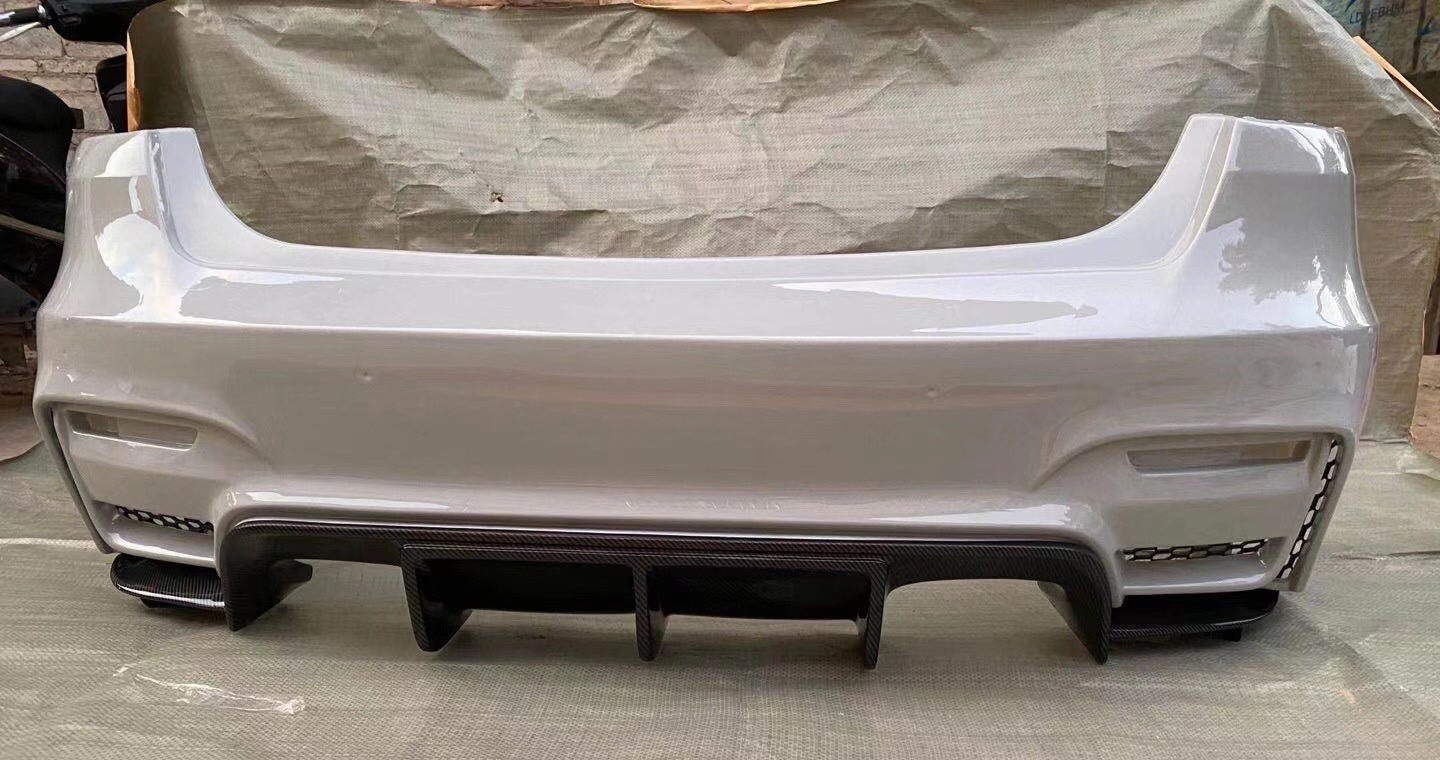 Bmw 3 Series Gtf34 Modified with M4-Style Wide-Body Front and Rear Bumper Kit, Non-Destructive Upgrade