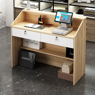 Bar Table Cashier Small Simple Counter Company Front Desk Reception Desk Shop Clothing Store Milk Tea Shop Bar Wholesale
