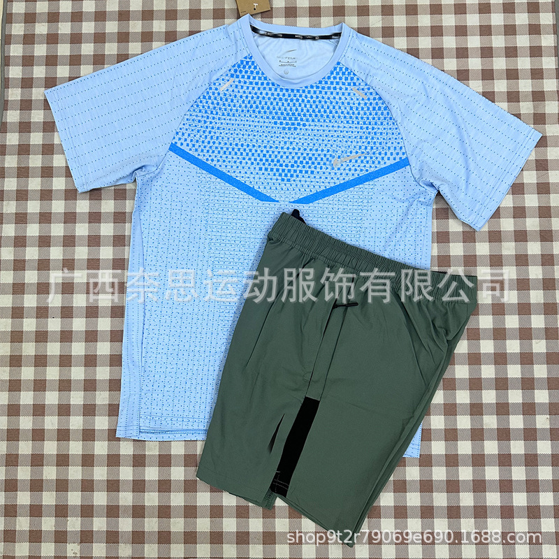 2025潮牌速干透气健身上衣短袖运动冰丝短袖T恤冰丝运动外贸批发|undefined