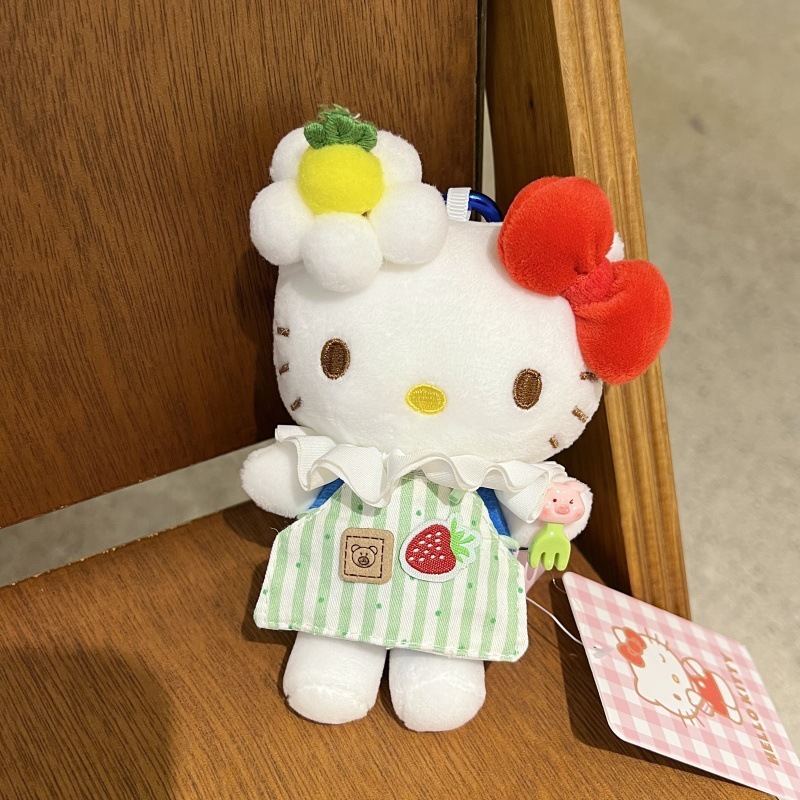 正版HelloKitty毛绒钥匙扣多姿多彩可爱百变穿搭猫猫玩偶包包挂件|undefined