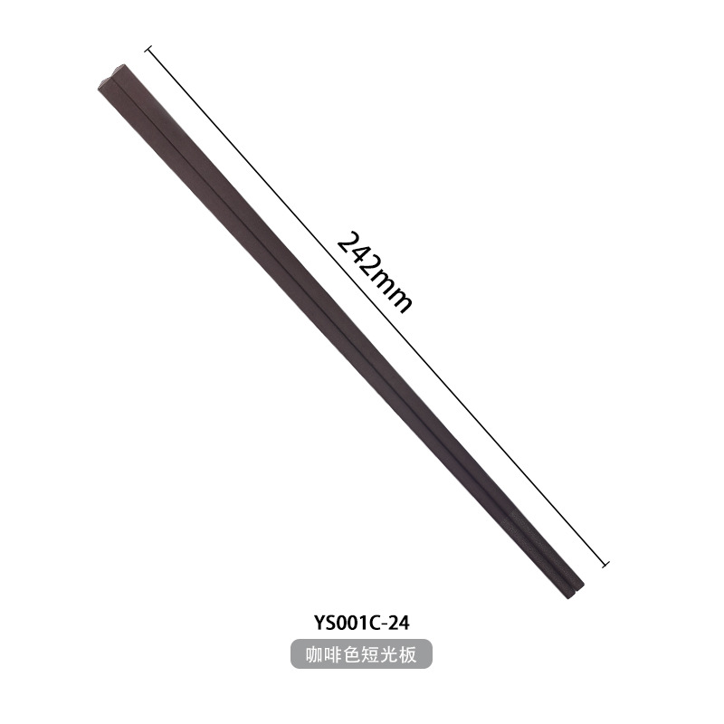 Palillos de comida rápida negra palillos de desinfección resistentes a altas temperaturas Palillos de aleación restaurante Hotel palillos comerciales especiales