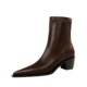 009-12 British style and fashion temperament Versatile thin boots with pointy toes and thick heels Martin boots for women